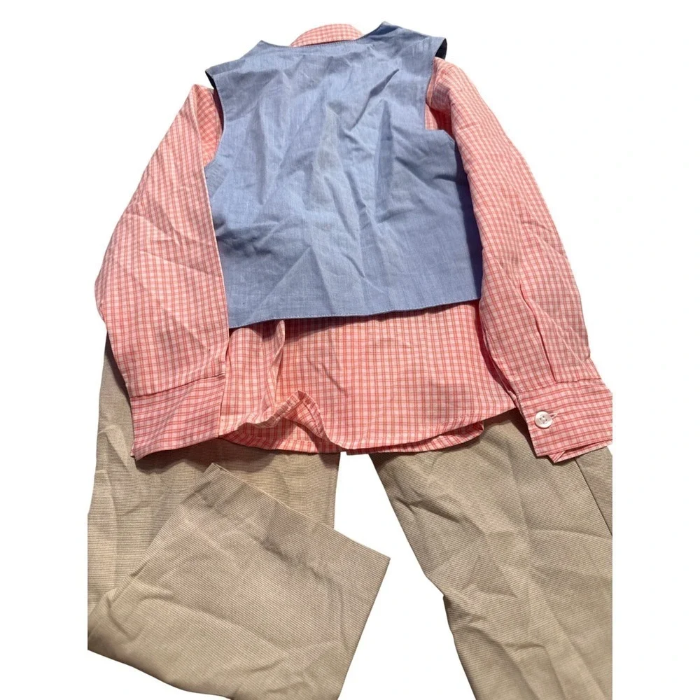 Nautica Boys Outfit Set Vest Shirt Pants Formal Easter Wedding Party